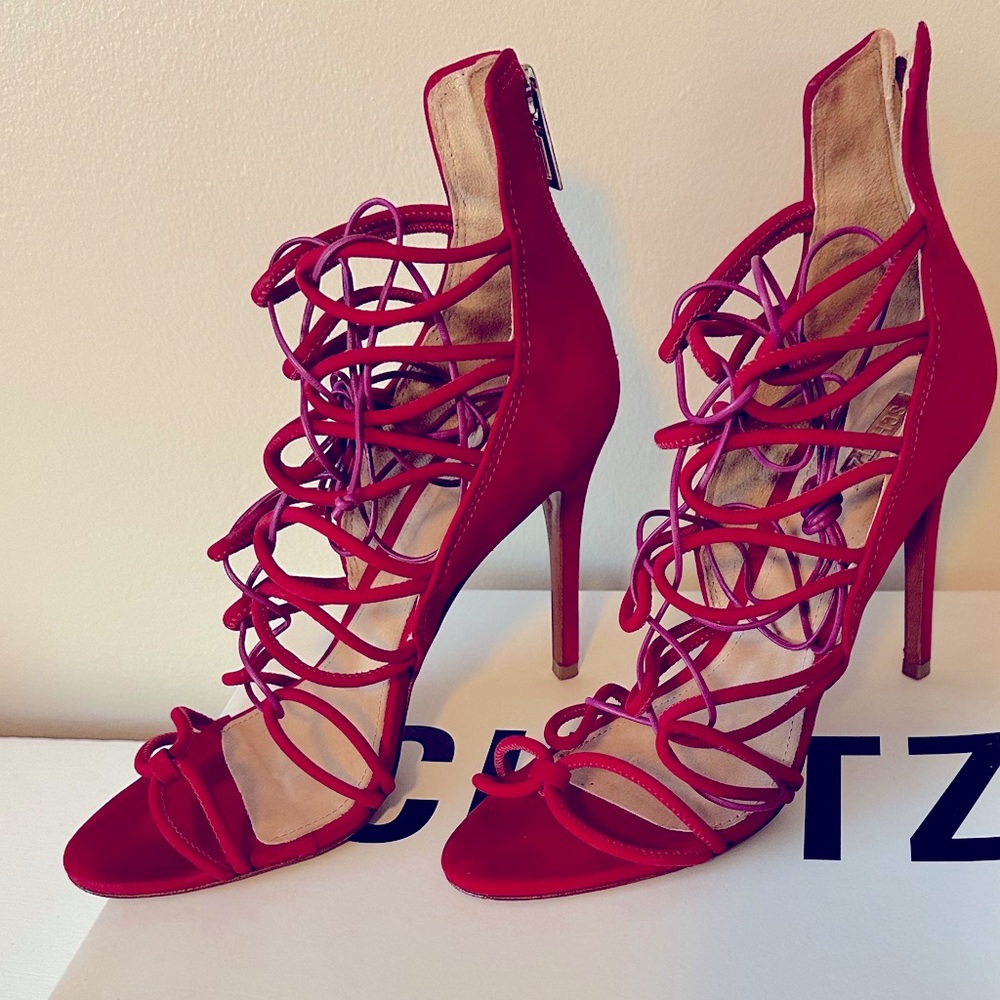 Schutz Lace-up Heel
